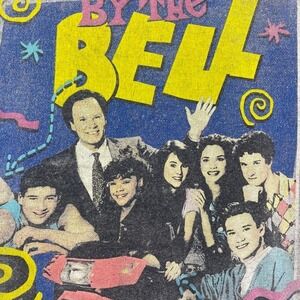 Saved By‎ The Bell T Shirt Graphic Print 90s TV Show Heather Gray 3XL Unisex